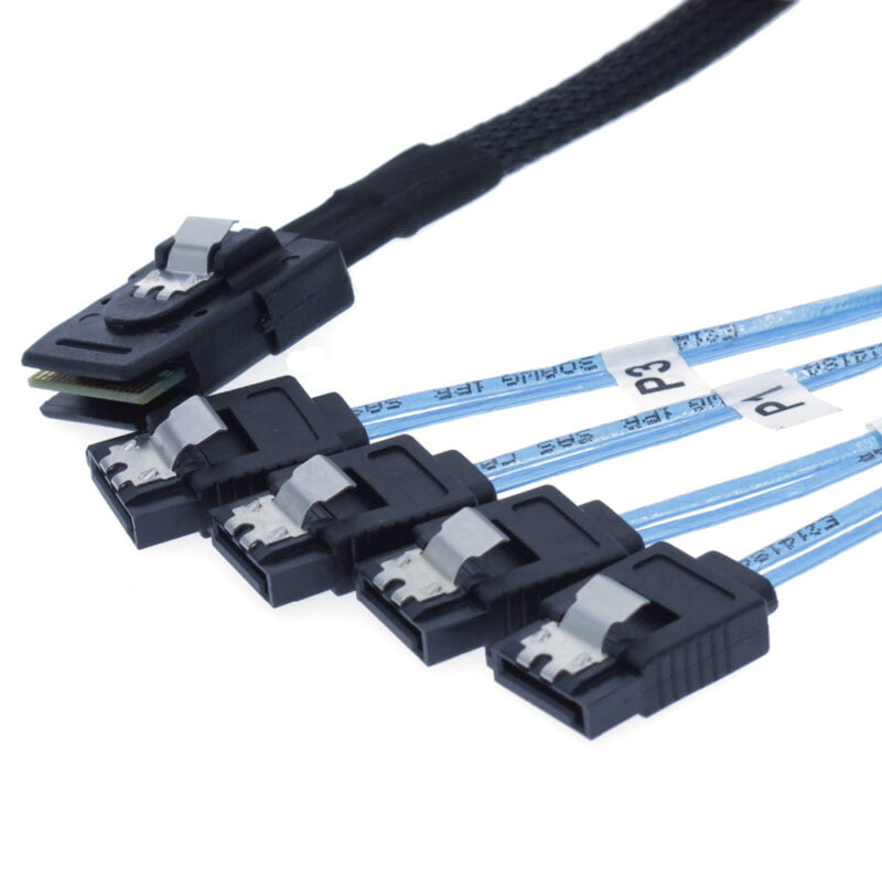 SFF 8087 to 4x SATA Internal Mini SAS to 4 x SATA Forward Breakout Cable 2